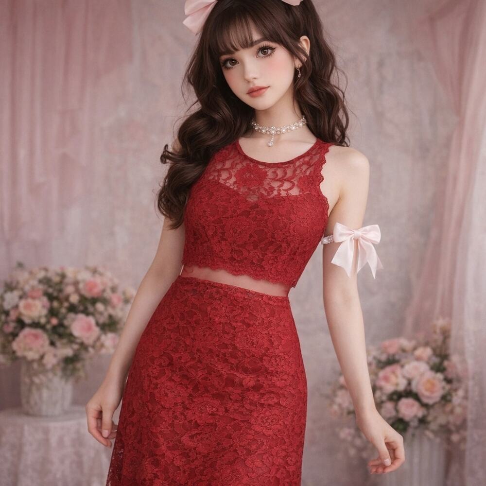 Sequin Hearts Lace Illusion Cutout Dress 15 Coquette Romantic Party Goth Sexy